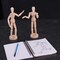 Wood 12&#x22; Artist Drawing Manikin Articulated Mannequin with Base and Flexible Body - Perfect For Drawing the Human Figure (12&#x22; Pair - Male &#x26; Female)